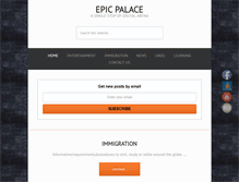 Tablet Screenshot of epicpalace.com
